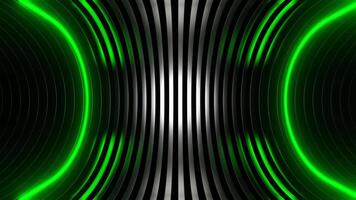 Green and Red Neon Oval Side Tunnel Background VJ Loop video