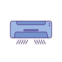 Air Conditioner Icon Vector Template Illustration Design