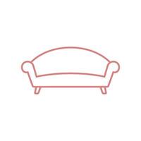 Sofa Couch Icon Vector Template Illustration Design