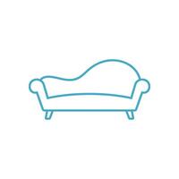 Sofa Couch Icon Vector Template Illustration Design