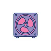 ventilador icono vector modelo ilustración diseño