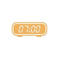 Digital Clock Icon Vector Template Illustration Design