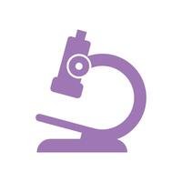 Microscope Icon Vector Template Illustration Design