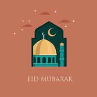 Happy Eid Mubarak vector set, perfect for  greeting card, posters, and banners