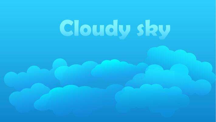 Free vector cloudy sky background