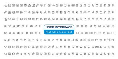 mega conjunto de ui ux iconos, usuario interfaz icono conjunto colección vector