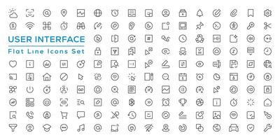 mega conjunto de ui ux iconos, usuario interfaz icono conjunto colección vector