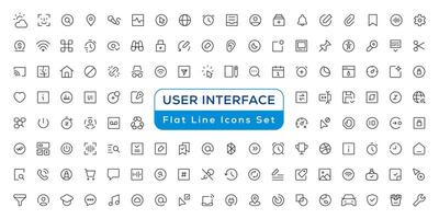 mega conjunto de ui ux iconos, usuario interfaz icono conjunto colección vector