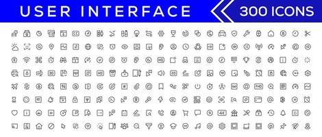 Mega set of ui ux icons, user interface icon set collection vector