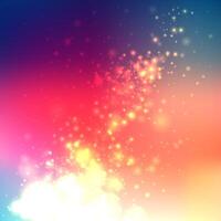 Blurred Gradient Background, Vortex of glowing particles Vector gradient illustration