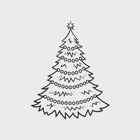 resumen Navidad árbol, Navidad árbol icono, vector ilustración