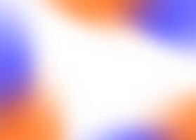 Blurred Gradient Backdrop, Soft Gradient Background. Orange, purple and white colors, Vector Illustration