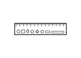 ruler icon design vector