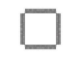 microchip icon design vector