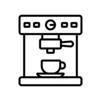 café fabricante icono vector diseño modelo sencillo y limpiar