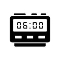 digital clock icon vector design template simple and clean