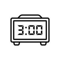 digital clock icon vector design template simple and clean