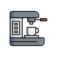 café fabricante icono vector diseño modelo sencillo y limpiar