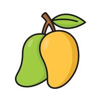 mango icon vector design template simple and clean