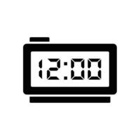 digital clock icon vector design template simple and clean