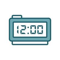 digital clock icon vector design template simple and clean