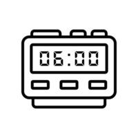 digital clock icon vector design template simple and clean