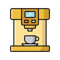 café fabricante icono vector diseño modelo sencillo y limpiar