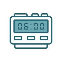 digital clock icon vector design template simple and clean