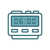 digital clock icon vector design template simple and clean