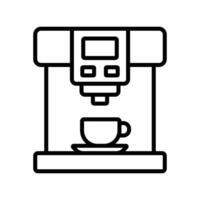 café fabricante icono vector diseño modelo sencillo y limpiar