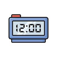 digital clock icon vector design template simple and clean