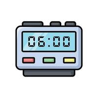 digital clock icon vector design template simple and clean