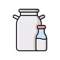 milk can icon vector design template simple and clean