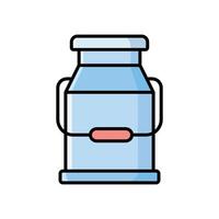 milk can icon vector design template simple and clean