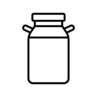 milk can icon vector design template simple and clean