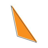 triangle geometric icon vector i