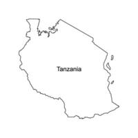 tanzania map icon vector