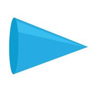 geometric cone icon vector