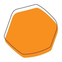 octagonal geométrico icono vector