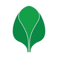 growing leaf logo vector