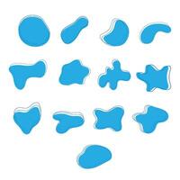 set blob icon vector