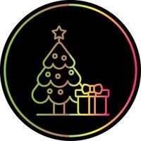 Jingle bell Line Gradient Due Color Icon vector