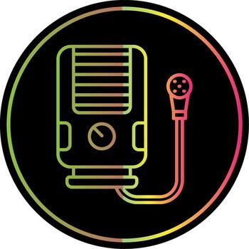 agua calentador línea degradado debido color icono vector