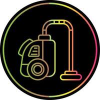 Vacuum cleaner Line Gradient Due Color Icon vector