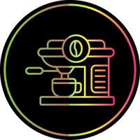 Coffee machine Line Gradient Due Color Icon vector