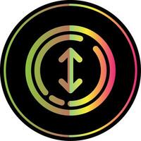 Up and down arrow Line Gradient Due Color Icon vector