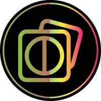 Image highlights Line Gradient Due Color Icon vector