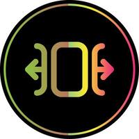 Carousel horizontal Line Gradient Due Color Icon vector