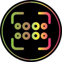 Reorder dots horizontal Line Gradient Due Color Icon vector