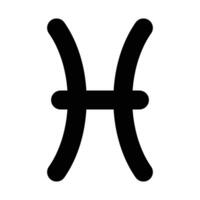 pisces zodiac icon symbol vector